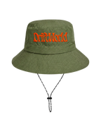Drift World Bucket Hat - Khaki Green